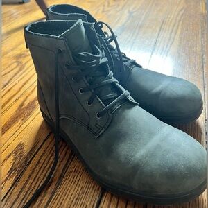 Black Rustic Blundstone Lace Up Boots, Women’s Size AU 5 US 8